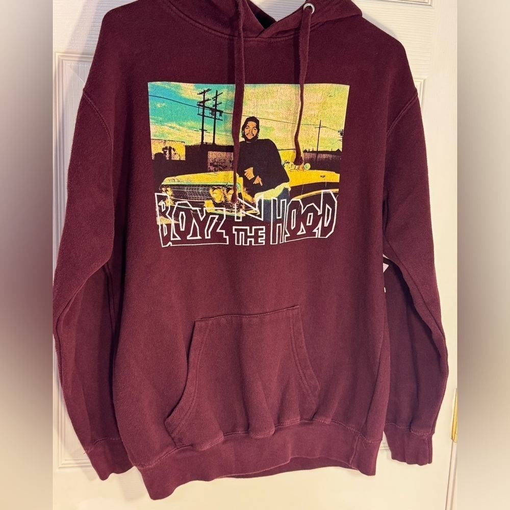Philcos Maroon‎ Boyz N The Hood Movie Ice Cube Hoodie Sweatshirt Size s/m